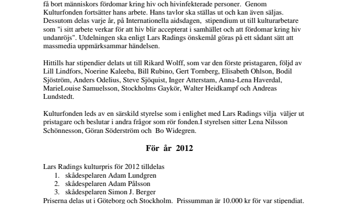 Påminnelse pressvisn torsd den 29 nov, klockan 11, Röhsska museet. VI LEVER ALLA MED HIV.