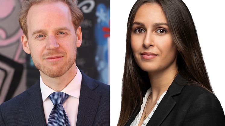 Erik Kasselstrand och Tina Dalaei - två starka rekryteringar till Cushman & Wakefields transaktionsteam i Öresundsregionen