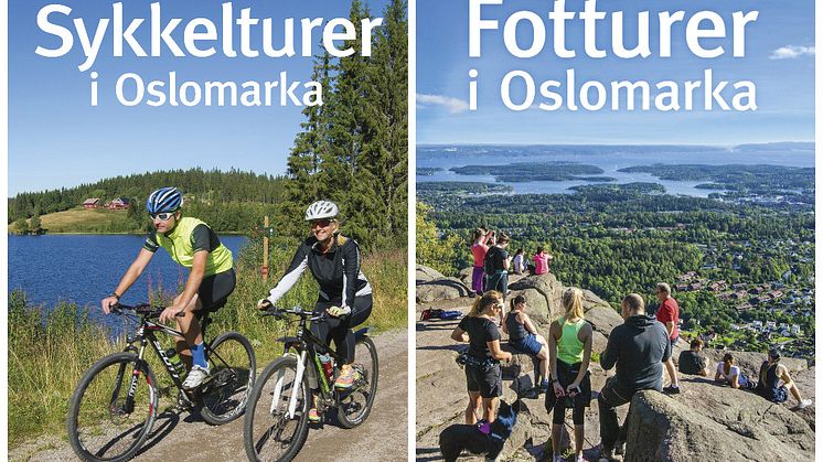 Sykle eller gå? Det bugner av tips til flotte turer i disse to bøkene av Harlem, Unneberg og Molde.