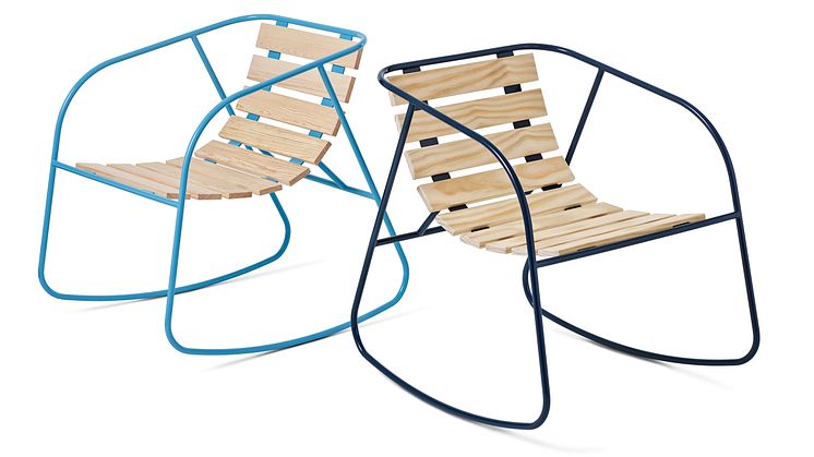 Rocky gungstol, design Nina Jobs