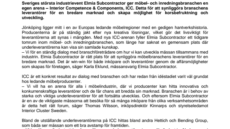 Ny scen för Skandinaviens möbel- och inredningsleverantörer 