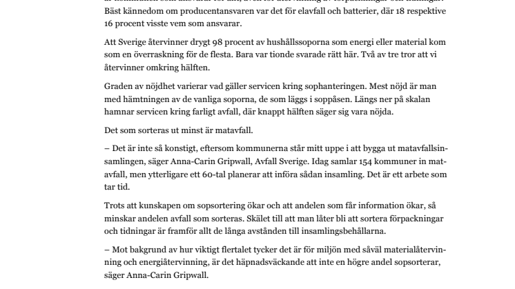 Få vet vem som ansvarar för soporna