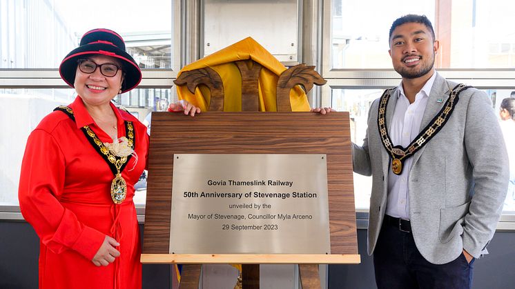Mayor of Stevenage Cllr Myla Arceno and Mayor's Consort John Arceno