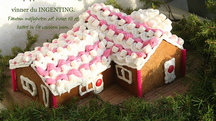 Älvsbyhus gör gott - tävla genom att bygga ett pepparkakshus och vinn INGENTING