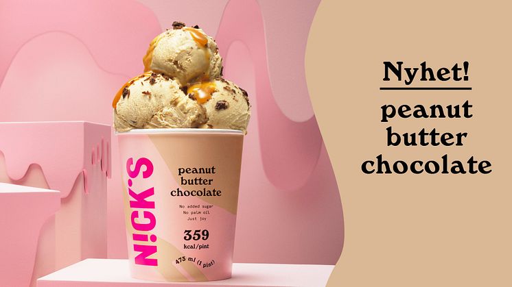 Nick's nya peanut butter chocolate glass