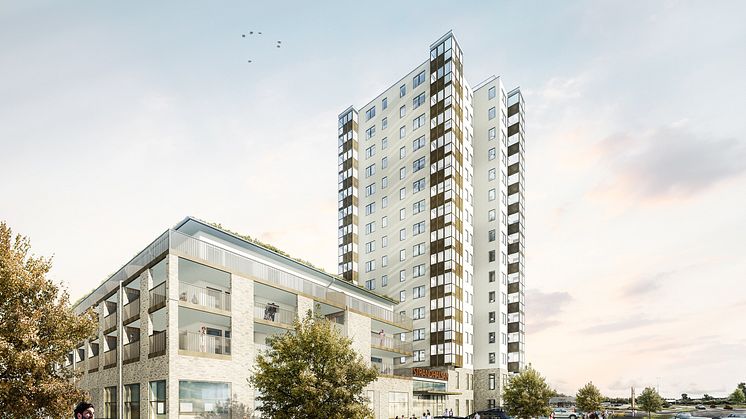 Illustration Vesterhavsporten av Fredblad arkitekter