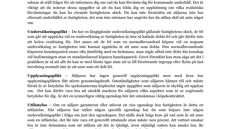 7 viktiga moment vid fastighetsköp – Dolda fel