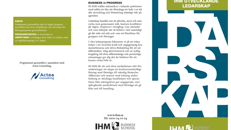 IHM Utvecklande ledarskap