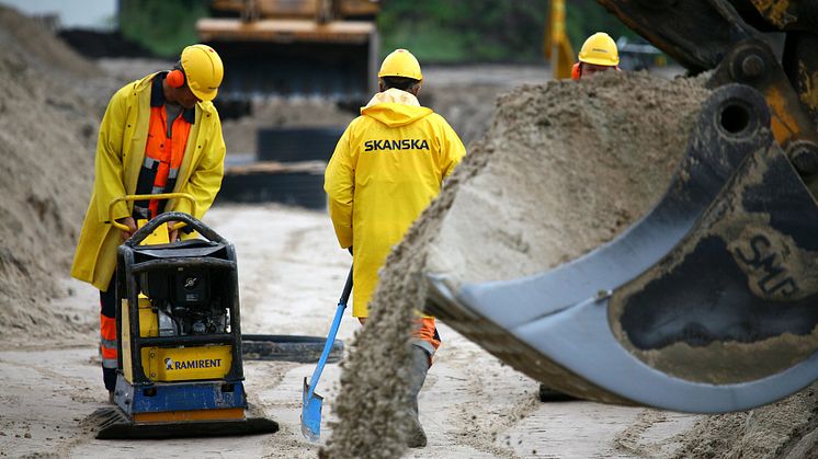 Det är fortfarande bra tryck i den sydsvenska entreprenadkonjunkturen. Foto Skanska