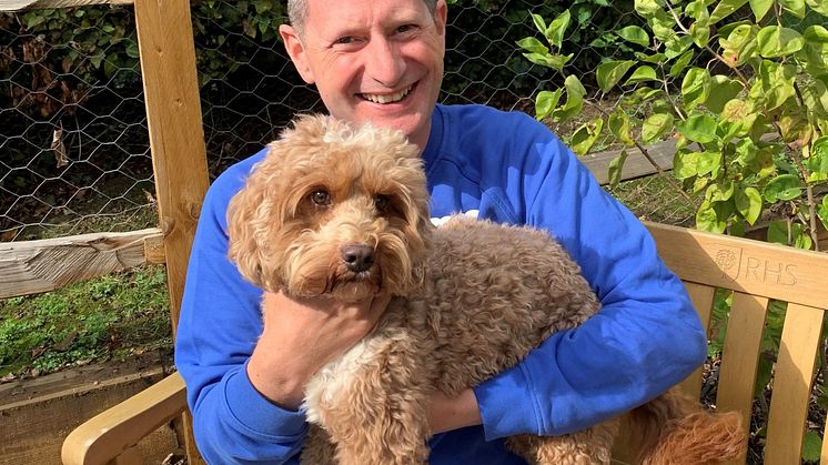 Jason parker with his cockapoo Ralph