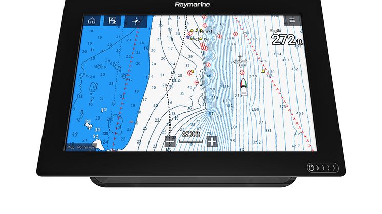 High res image - Raymarine - Lighthouse 3.2 update Axiom 12 front tilt