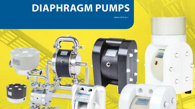 New full catalog of Tapflo AODD Pumps