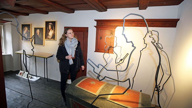 Blick in die neue Ausstellung "Götterfunken" im Schillerhaus - Foto: Andreas Schmidt