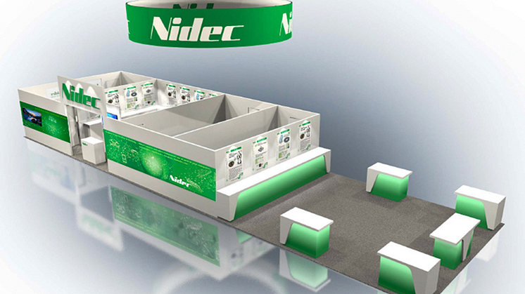 Nidec's booth at CES 2019 (product displays not shown)