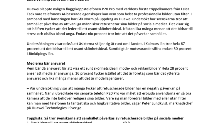 Osunda skönhetsideal samt stress och ohälsa bland unga: Så påverkas samhället av retuscherade bilder på  sociala medier