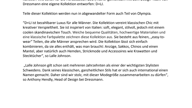 DRESSMANN:  Stilvoll in Richtung Olympia