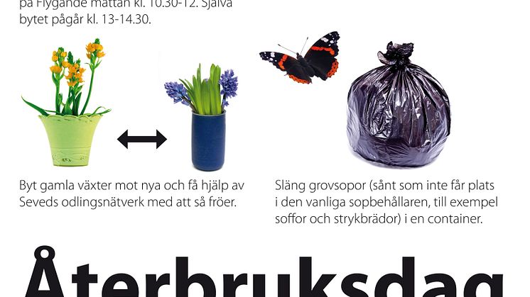 Återbruksdag på Seved på lördag 2 april