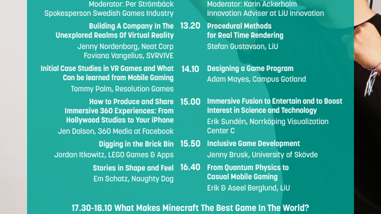 Dataspelsprofiler på LiU Game Conference