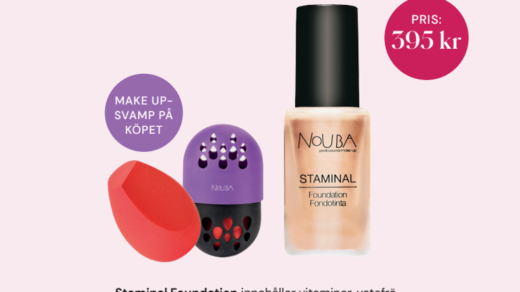 Köp en Staminal Foundation till specialpris och få en make up-svamp på köpet