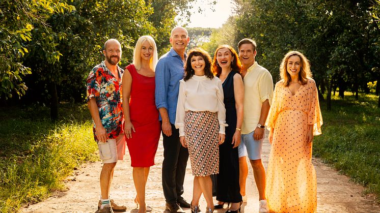 Fra venstre: Benjamin Boe Rasmussen, Xenia Lach Nielsen, Niels Olsen, Susanne Bier, Bodil Jørgensen, Silas Holst & Maria Lucia