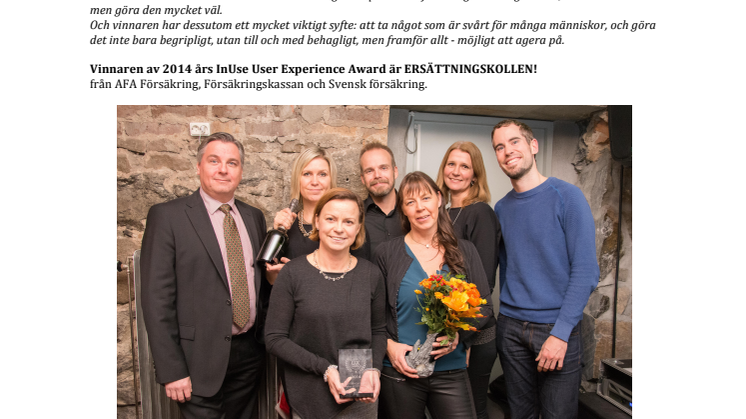 Vinnaren av 2014 års InUse User Experience Award är…