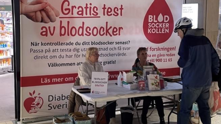  Gratis blodsockerkoll erbjuds på ett flertal platser under våren