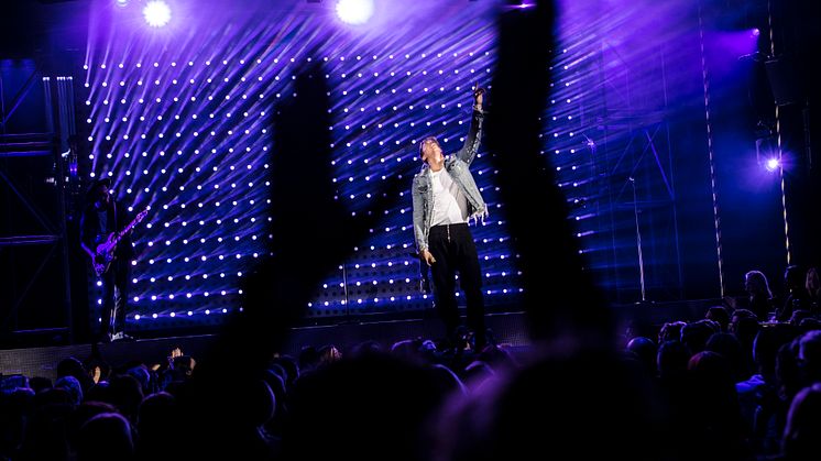 Danny Saucedo NU från showen på Hamburger Börs 