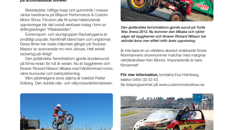 Rackartygarna, Petter Solberg  och Terrortraktorn till Jönköping