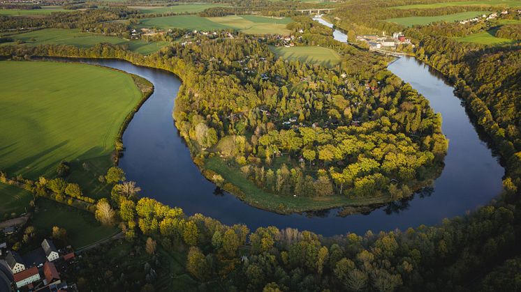Blick auf die Mulde bei Grimma - Foto: Sylvio Dittrich