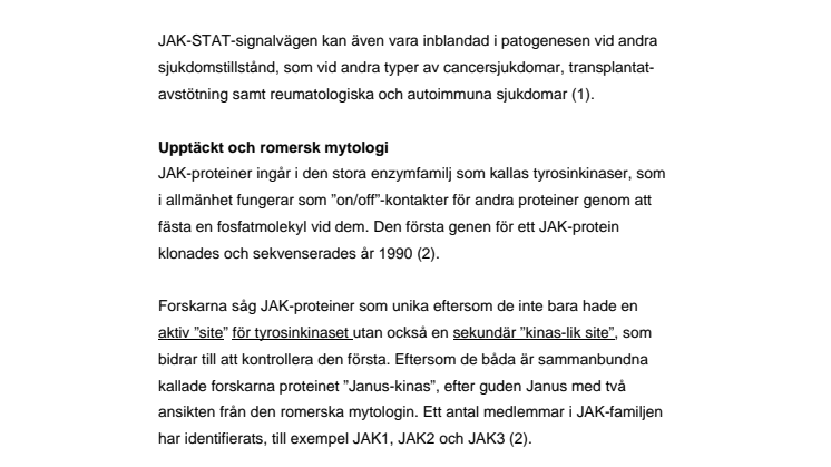 Fakta om JAK-STAT-signalvägen – en nyckelfunktion i blodkroppsbildningen