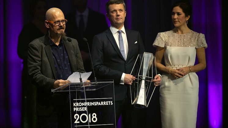 Forfatter Kim Leine modtog Kronprinsparrets Kulturpris 2018.
