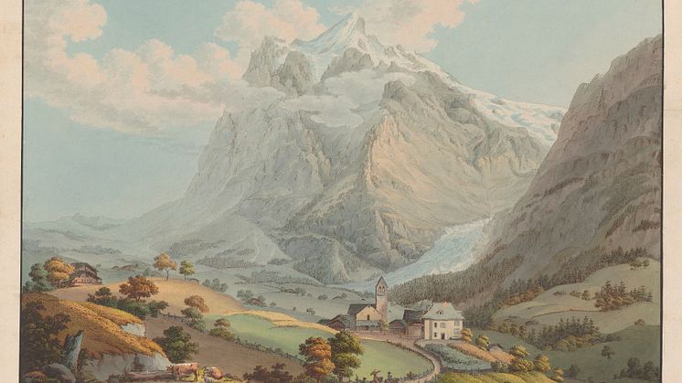 Simon Daniel Lafond_Le Glacier superieur du Grindelwald & Wetterhorn(c)Sammlung Stiftung Familie Fehlmann Winterthur