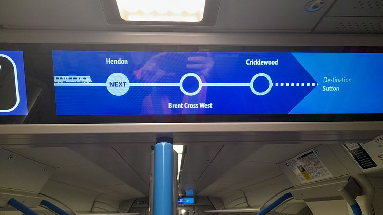Brent Cross West on the Thameslink route map