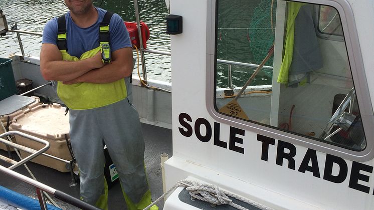 Hi-res image - ACR Electronics - Fisherman Simon Jones with his ACR ResQLink PLB