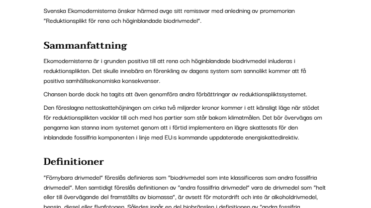 Remissvar på Reduktionsplikt för rena och höginblandade biodrivmedel.pdf