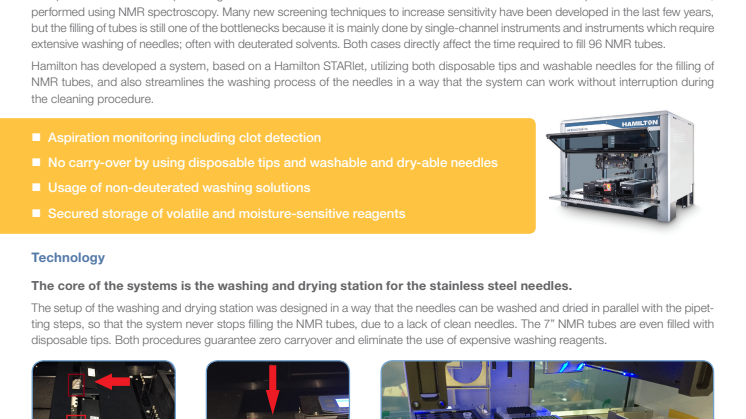 Now available - Flexible NMR Tube Filling  with Tips and Needles