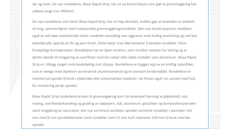 Grovrengjøringsrondell på spindel for effektiv rengjøring