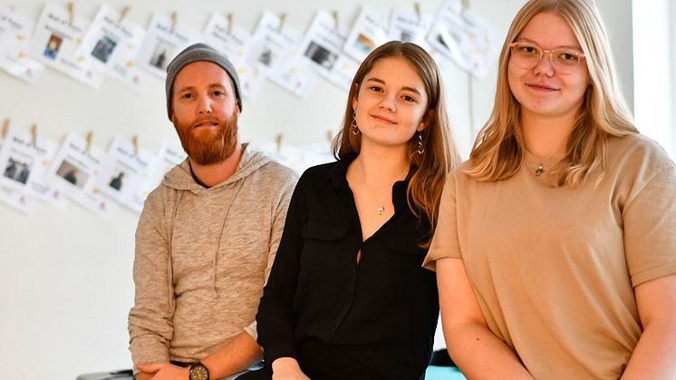 Från vänster Johan Engdahl, fritidsledare i Alvesta kommun, Annie Seefried Skol-if ledare, Idun Eriksson Skol-if ledare