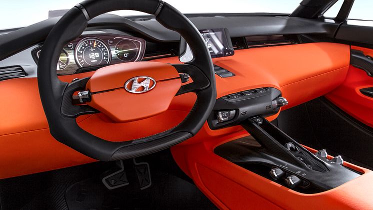 Interiør i konseptbilen Intrado fra Hyundai