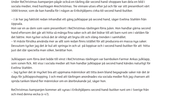 Hållbara julklappar ger en god jul till fler