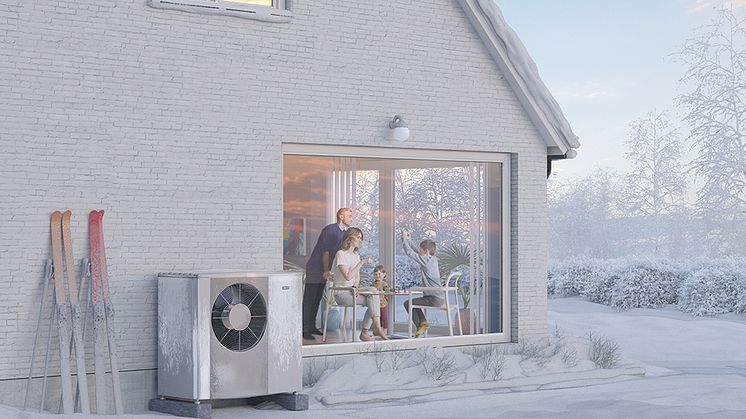 NIBE S2125 • Energimärkning A+++,  systemets effektivitet vid rumsuppvärmning, 35°/55°C