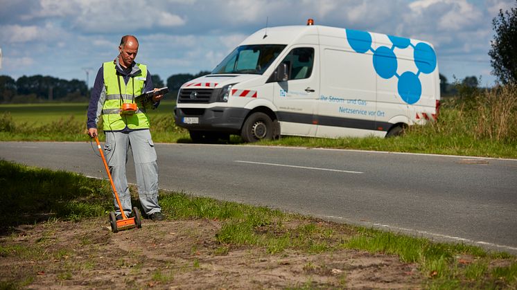 Der Gasspürer im Einsatz.