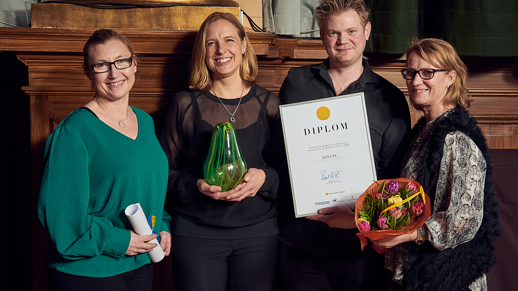 Sophia Nässén, Susanna Hedengren, Mattias Ekendahl och Eva Junevad. Fotograf: Tommy Jansson.