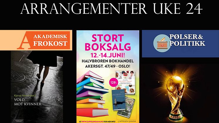 Velkommen til Cappelen Damm-huset, uke 24!