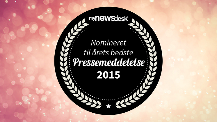 Her er de nominerede til "Årets Pressemeddelelse" 2015!