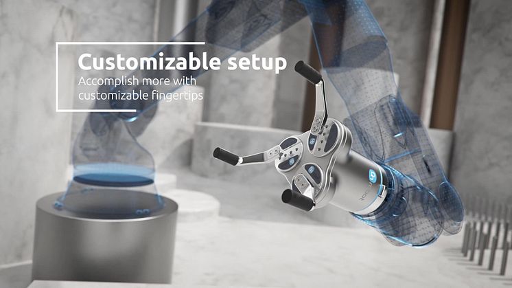 OnRobot 3-Finger Electric Gripper with Large Stroke for handling wide range of cylindrical objects