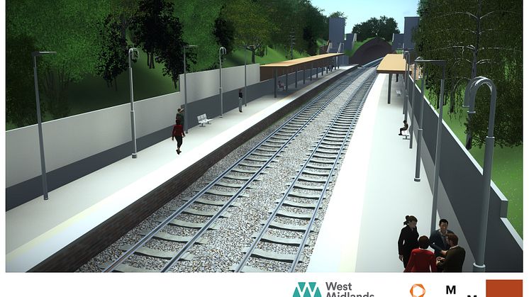 An artist's impression of Moseley station