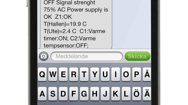 Skärmdump SMS-kommunikation