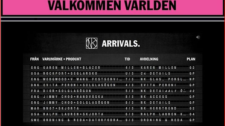 Nordiska Kompaniet välkomnar våren