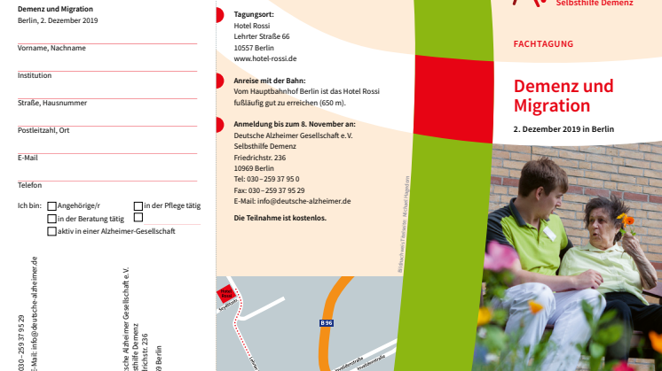 Tagungsprogramm "Demenz und Migration"